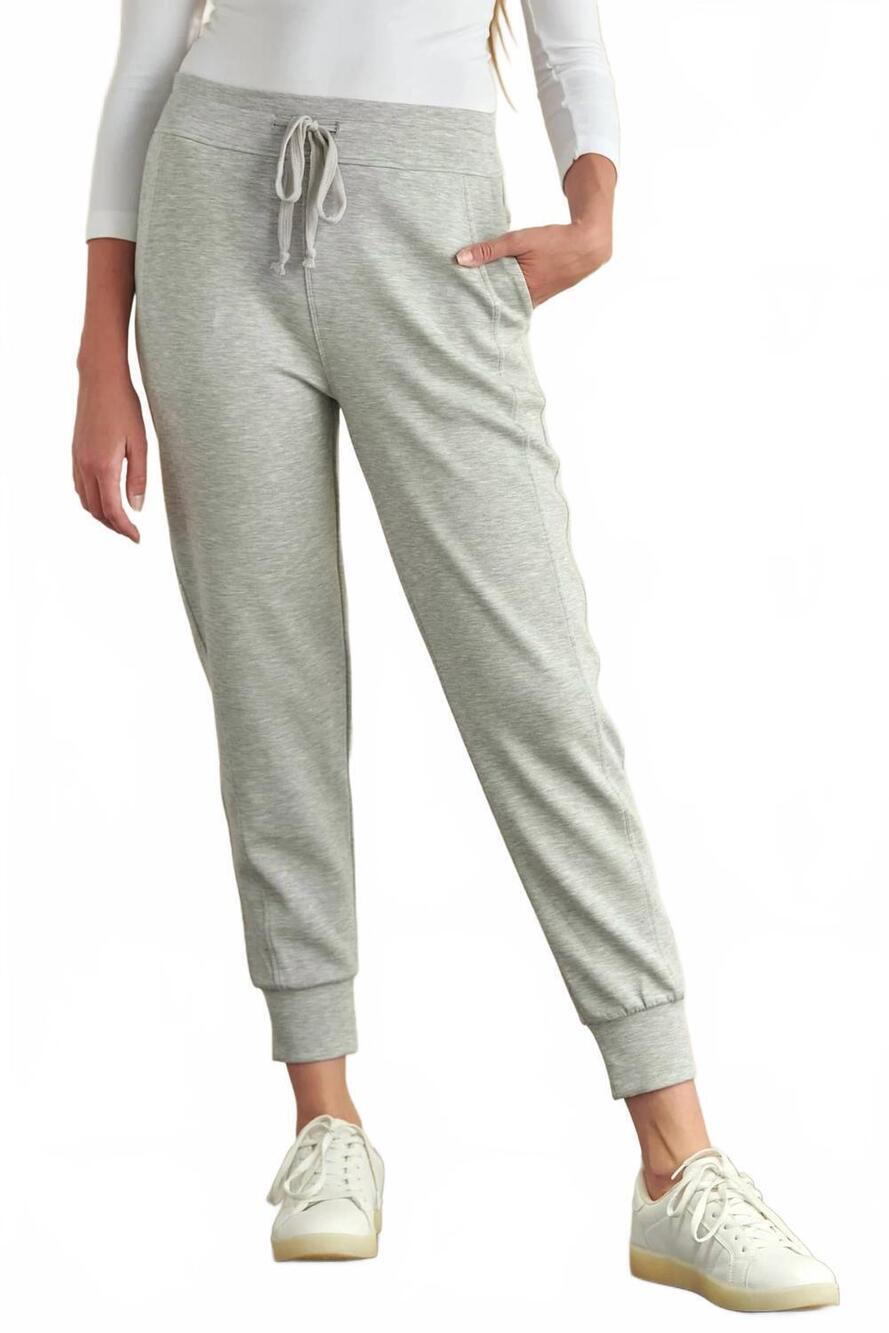NEW YELETE soho stretch scuba joggers in gray